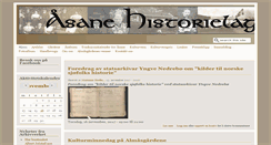 Desktop Screenshot of aasanehistorielag.no